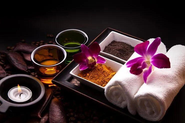 Coffee turmeric scrub