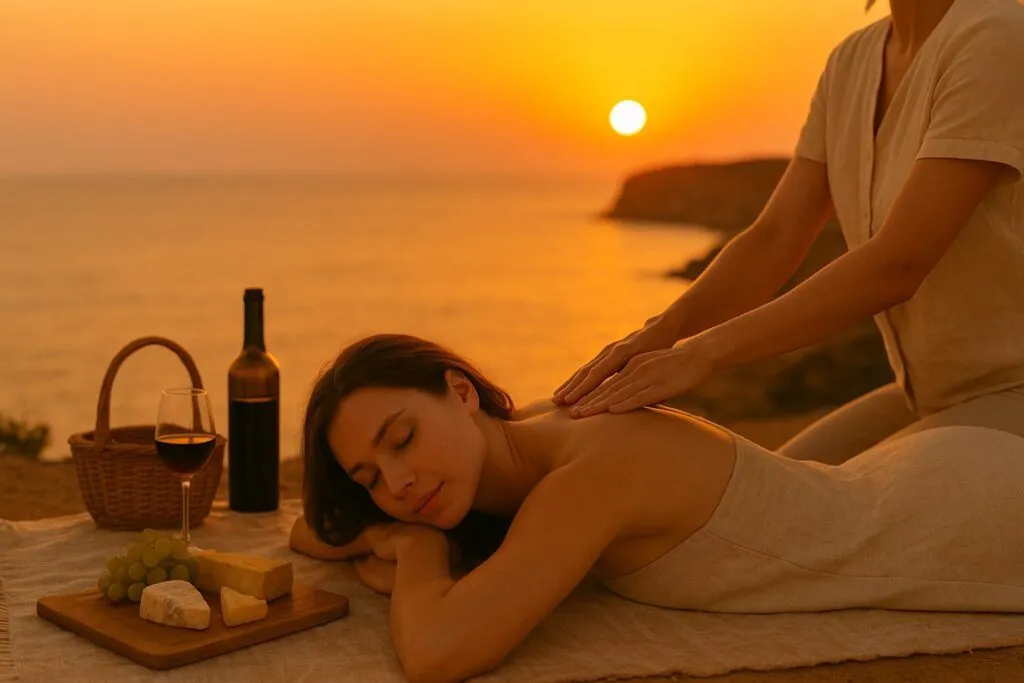 Sunset, Wine & Massage