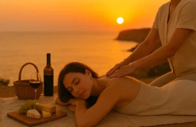 Sunset, Wine & Massage