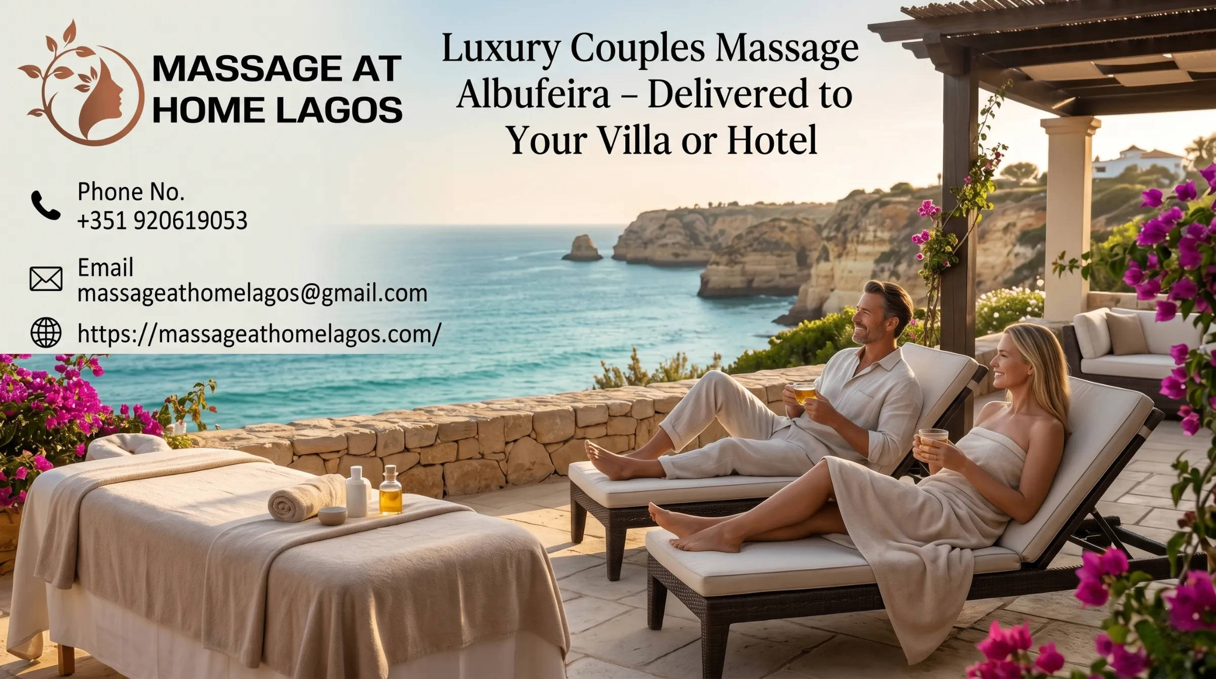 Luxury Couple Massage Albufeira – Delivered to Your Villa or Hotel