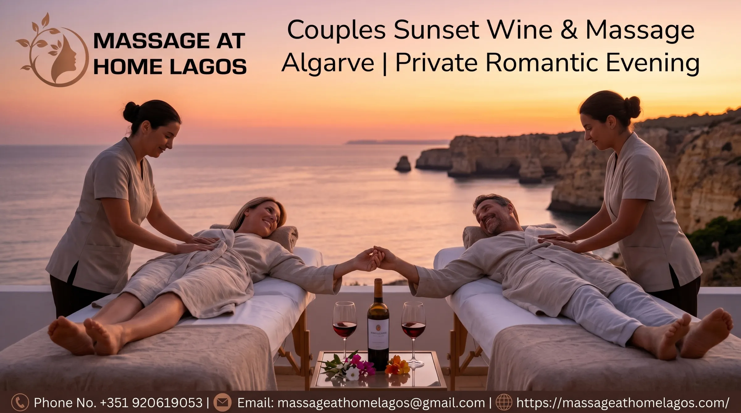 Couples Sunset Wine & Massage Algarve | Private Romantic Evening