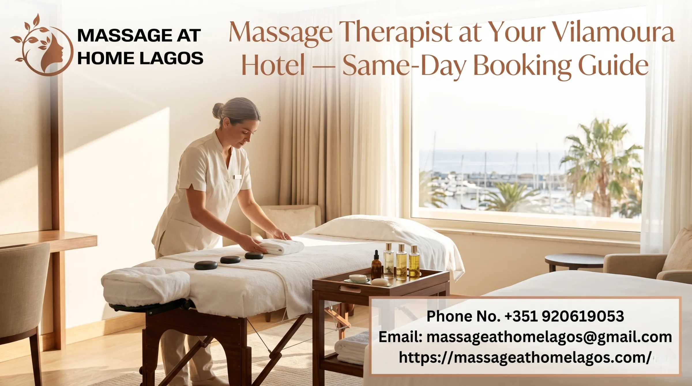 Massage Therapist at Your Vilamoura Hotel — Same-Day Booking Guide
