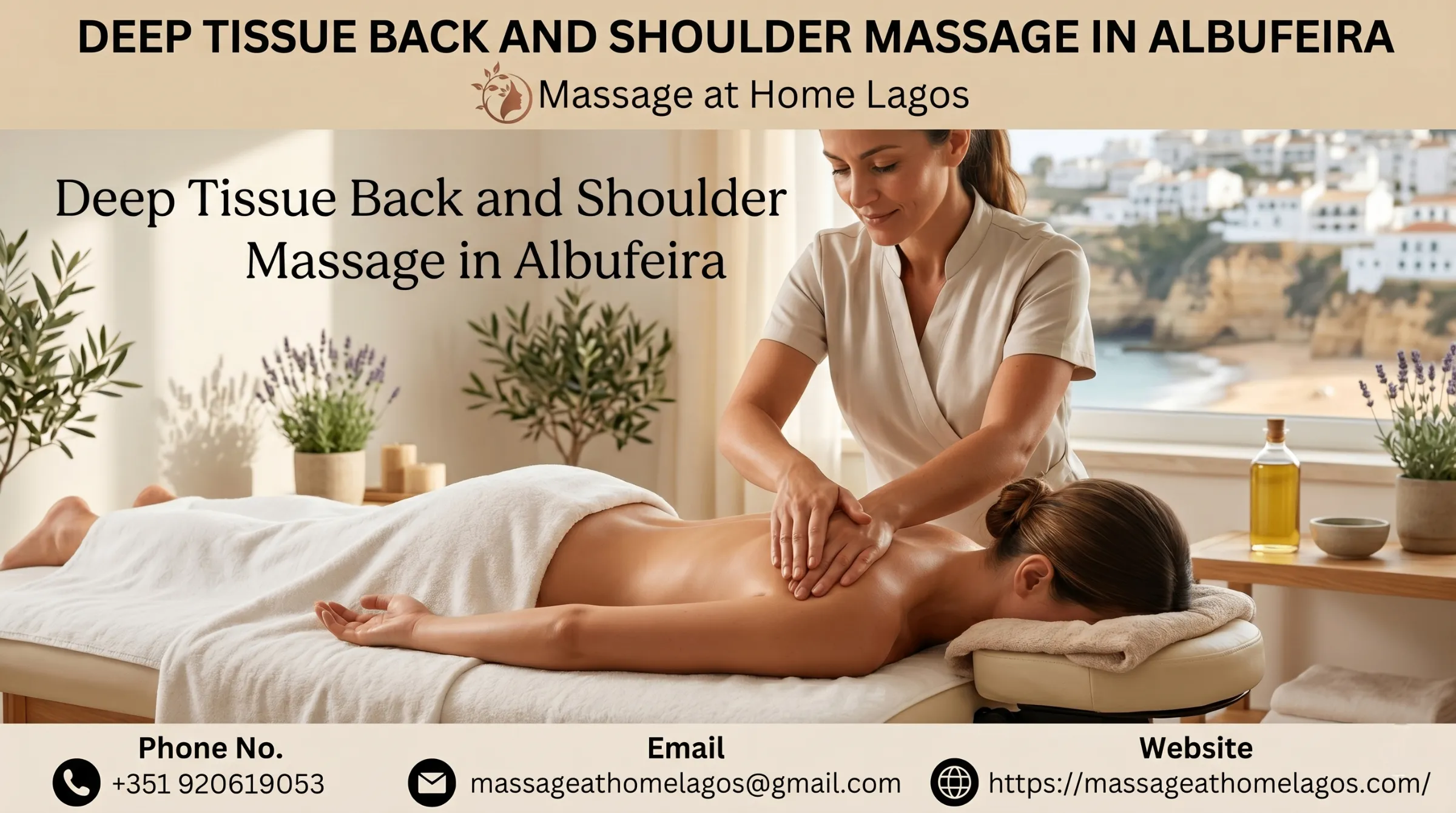 Deep Tissue Back and Shoulder Massage in Albufeira
