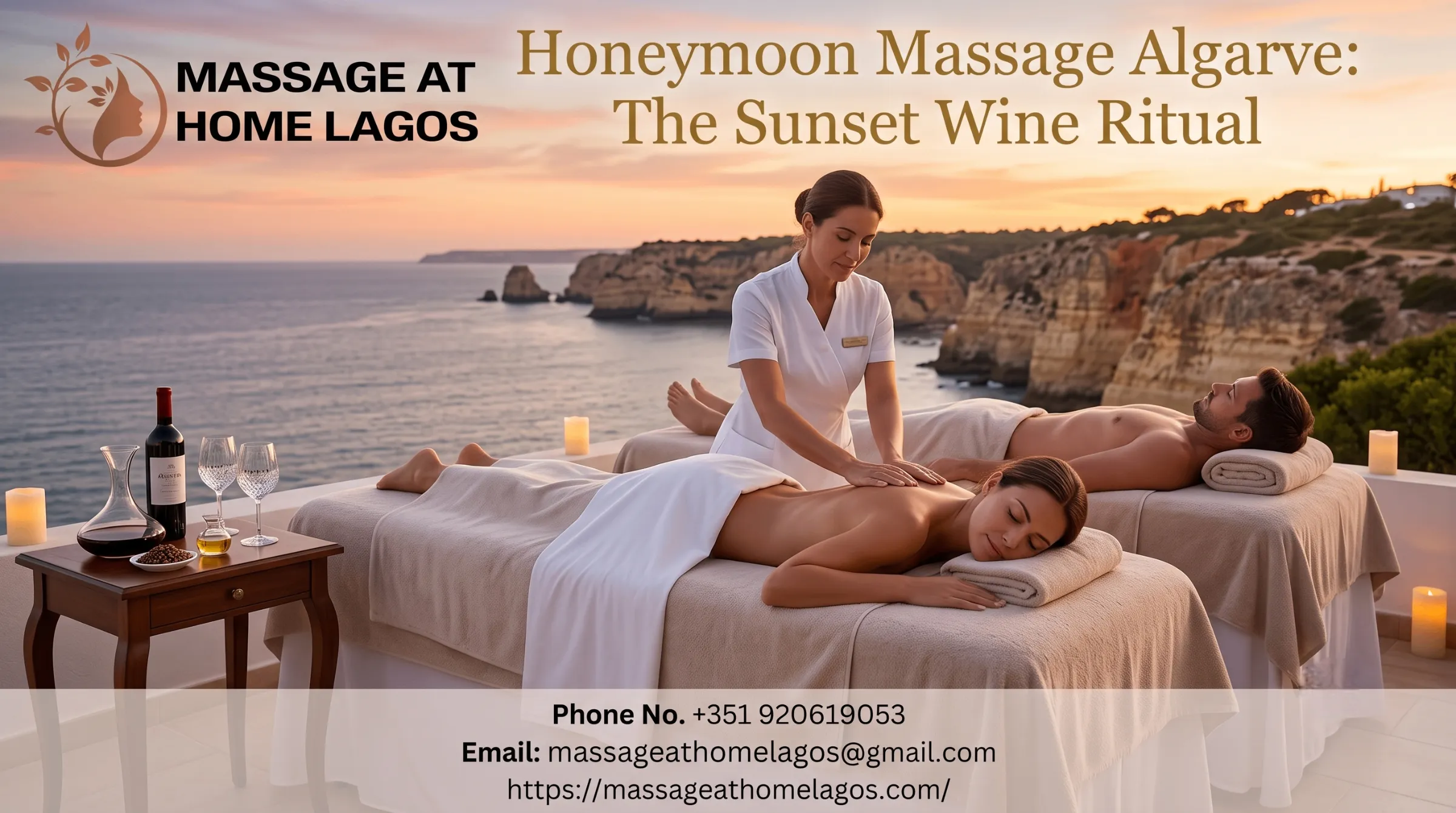 Honeymoon Massage Algarve: The Sunset Wine Ritual