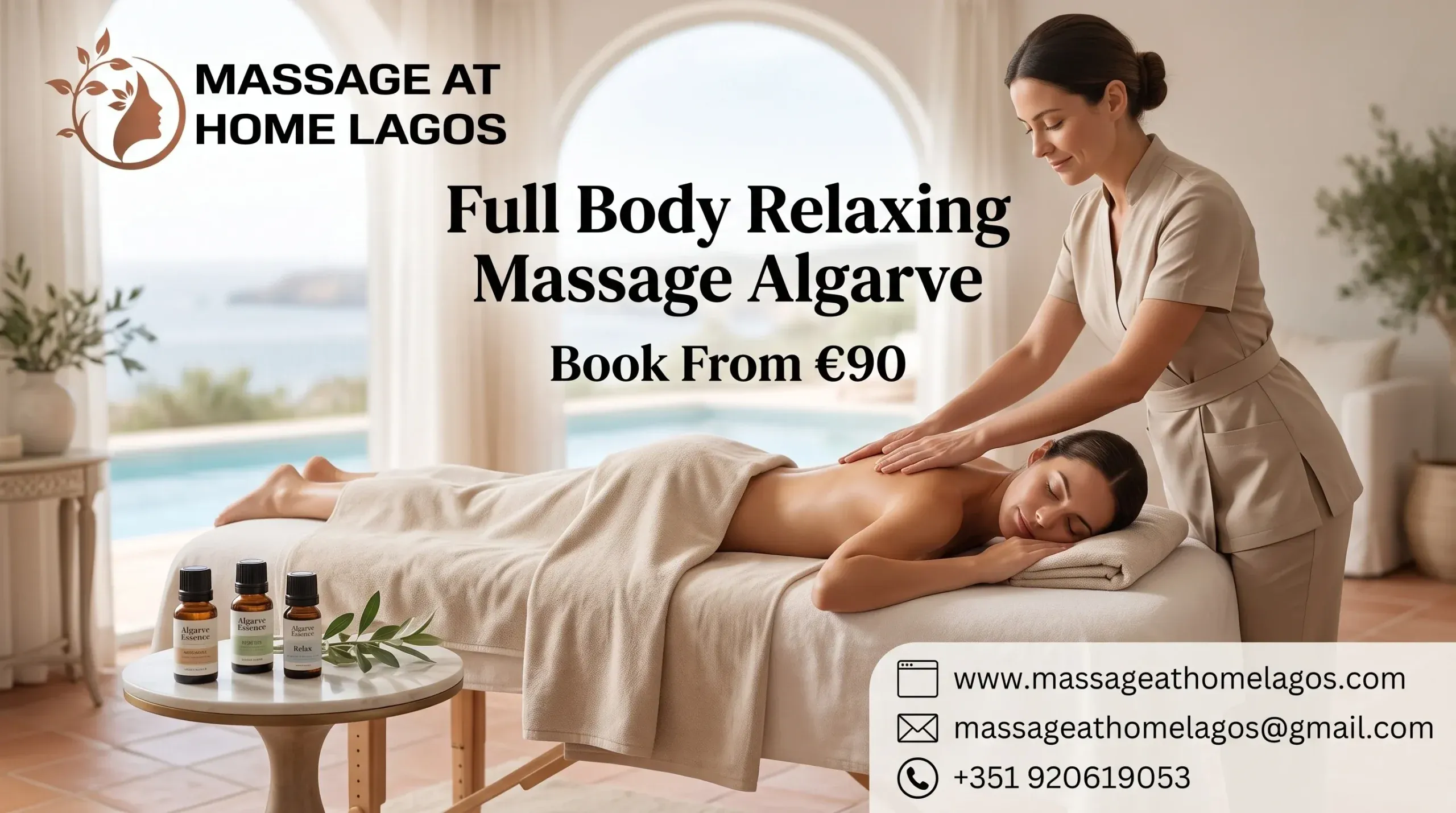 Full Body Relaxing Massage Algarve: Book From €90