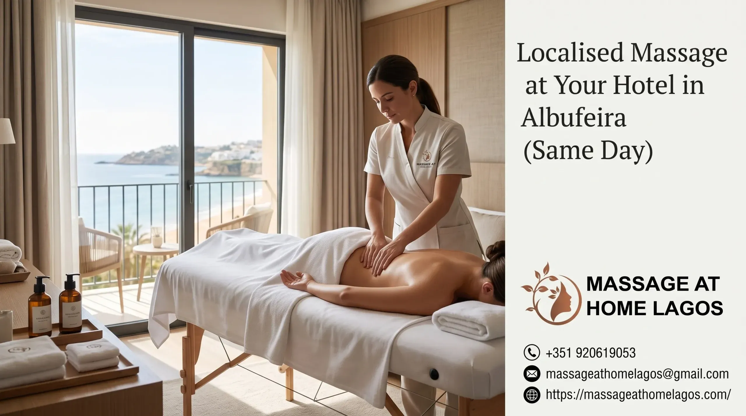 Localised Massage at Your Hotel in Albufeira (Same Day)